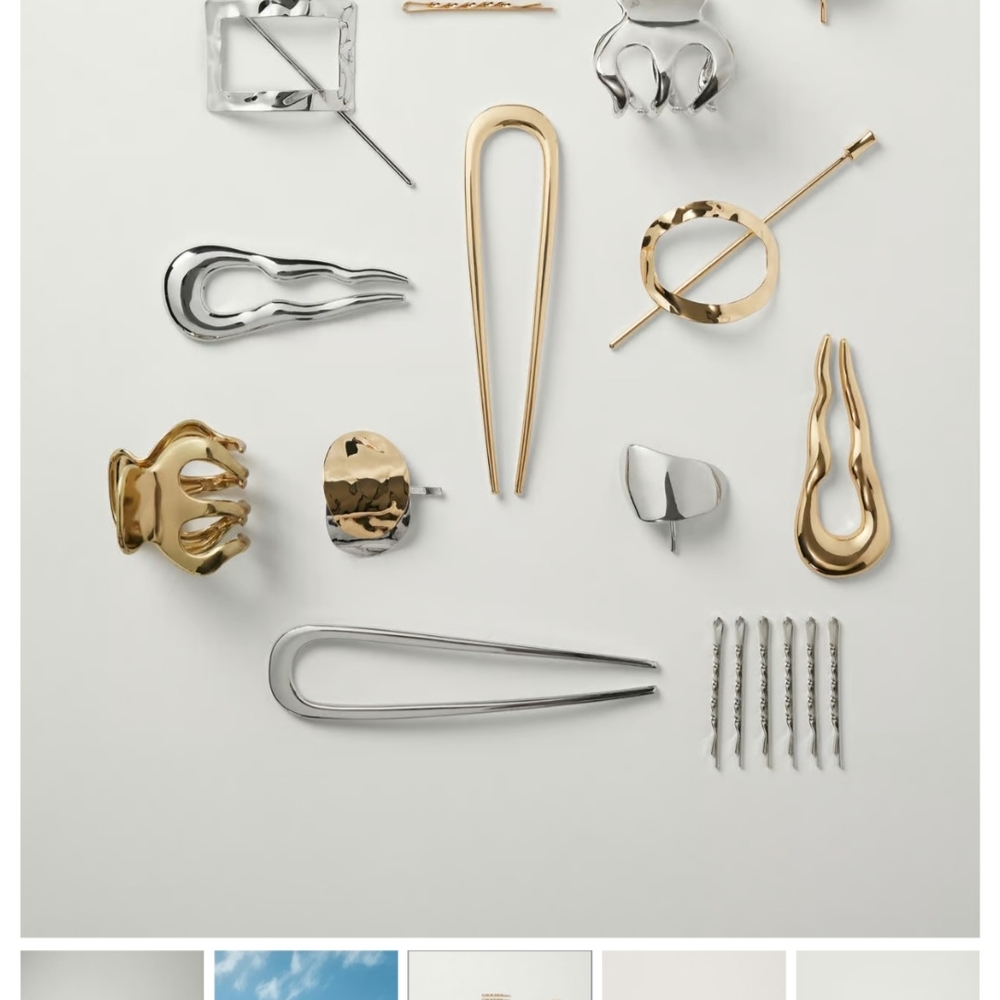 Luxy Gold and Silver Hair Accessories Set